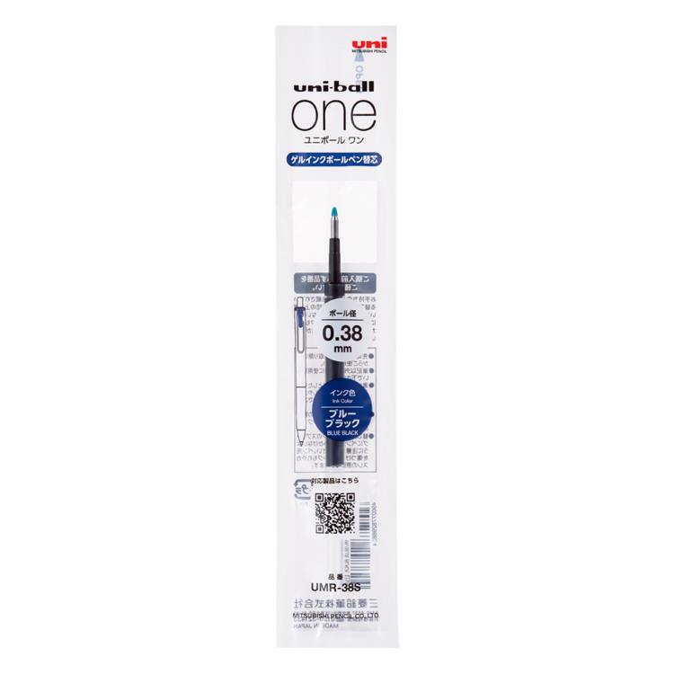 Mitsubishi Pencil Uni-Ball One 0.38mm INK REFILL [UMR38S.64] - Blue Black